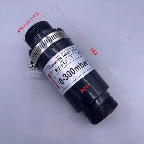 1PC  Plastic air pressure relief valve RV-01A 0-300mbar