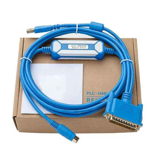 1PC For  FX FX1S 1N 2N 3U AW Series PLC USB-SC09 PLC Programming Cable