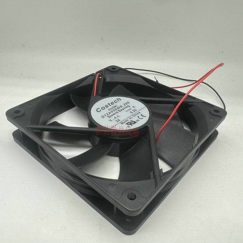 1 PCS Costech Fan D12A05SWB Z00 24VDC 0.25A 12025 12CM 2 wire cooling fan
