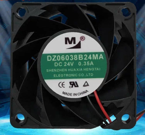 1 PCS YM M Fan DZ06038B24MA DC24V 0.35A 6038 60*60*38MM 2 WIRE Cooling fan