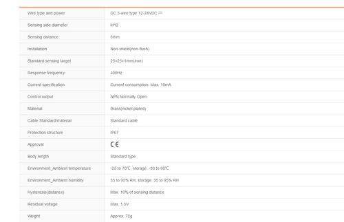 1PC Autonics PRD12-8DN Proximity Sensors Inductive NPN