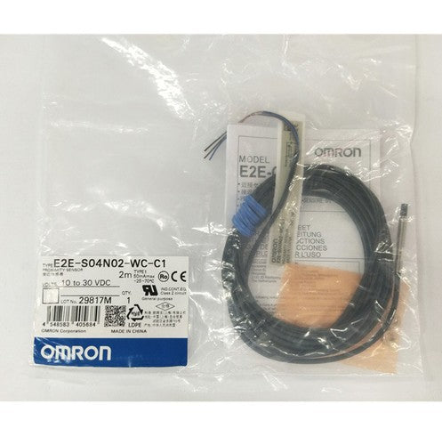 1PC OMRON  proximity sensor E2E-S04N02-WC-C1 2m Free Shipping