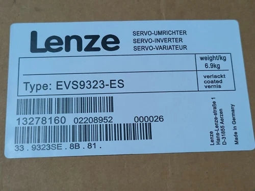 EVS9323-ES IPCS  Sealed  Lenze EVS9323-ES Servo Inverter
