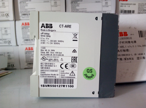 1PCS ABB CT-ARE 1SVR550127R1100 Time Relay 0.1s-10s In Box