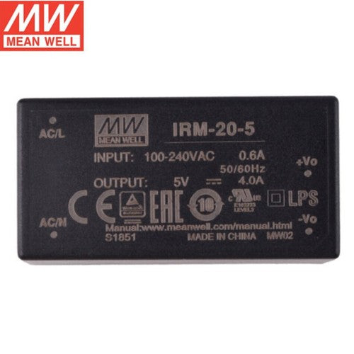 Mean Well IRM-20 switching power supply 3.3V5V9V12V24V pin type 20W AC-DC module