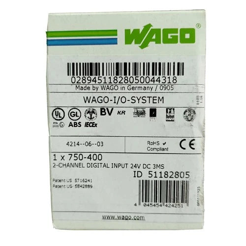 750-400  WAGO 750400 Buscoupler DeviceNet PLC Module