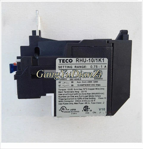 1Pcs   For  thermal overload protector thermal relay   RHU-10/1K1 (0.75-1A)