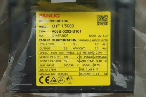 For FANUC A06B-0202-B101  servo motor Free Shipping