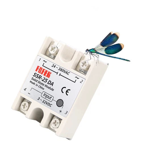 1pcs For  SSR-25DA 25A DC control AC solid state relay