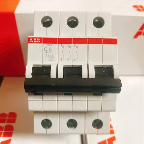 1PC  S203-C6 3P 6A Miniature Circuit Breaker Air Switch