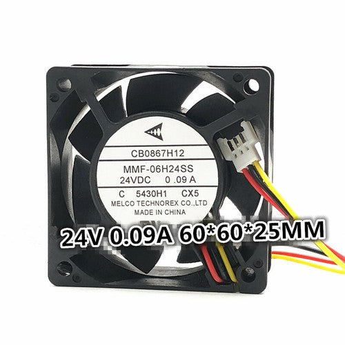 Mitsubishi Drive Inverter Cooling Fan MMF-06H24SS-CX5 24V 0.09A 6cm CB0867H12