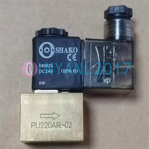 1PCS PU220AR-02 DC24V SHAKO solenoid valve