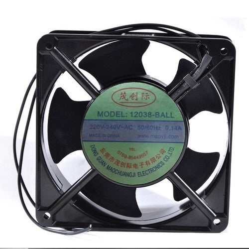 1 PCS Axial flow Fan 12038-BALL AC 220V 0.14A 12cm 2wire Cabinet cooling fan