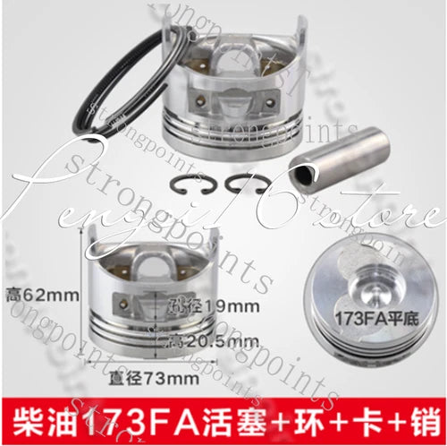 piston ring assembly Air-cooled diesel engine/microtiller parts186FA188/190/192F