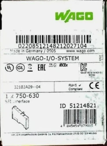 750-630  WAGO 750630 Buscoupler DeviceNet Module PLC Adapter