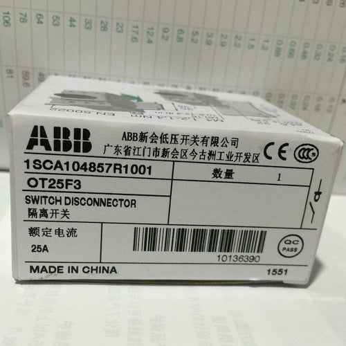 one  ABB Isolating switch OT25F3 1SCA104857R1001 in box Fast Ship
