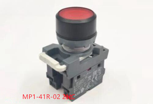 1PC  ABB Button Switch MP1-41R-02 2NC Self Reset Red