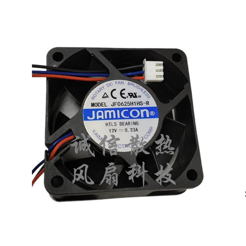 1 PCS JAMICON Fan JF0625H1HS-R DC12V 0.23A 3-wire 6025 6cm cooling fan