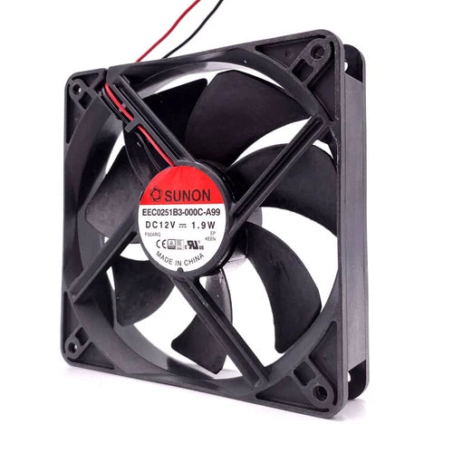 1PC DC12V 161mA 1.9W 12025 2pin Quiet host cooling fan EEC0251B3-000C-A99