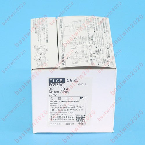 1PC  Fuji EG53AC 3P 50A circuit breaker Fast shipping