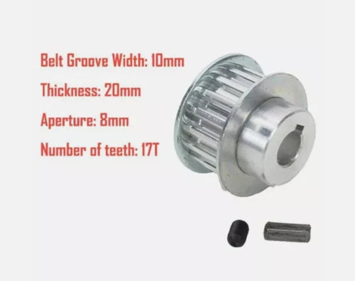 1X For Mini Lathe Metal Cutting Machine Synchronous Pulley Gear Motor Belt Gear