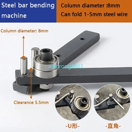 Steel Bar Benders Braided Basket Anchor Hook Iron Steel  Manual Bending Machine