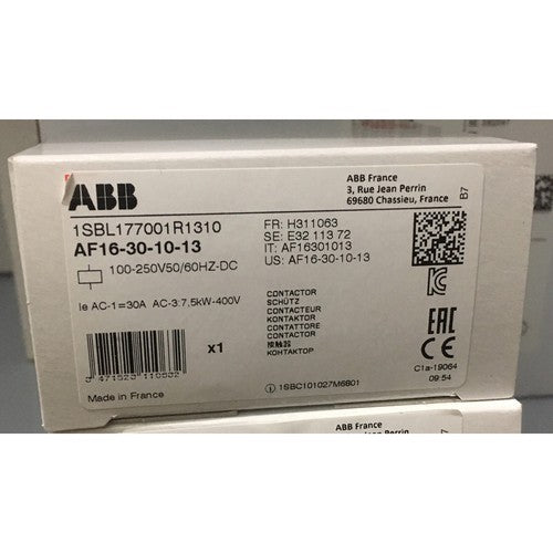 1pc  Abb AF16-30-10-13 Contactor 50Hz/60Hz 100 -250V spot stock