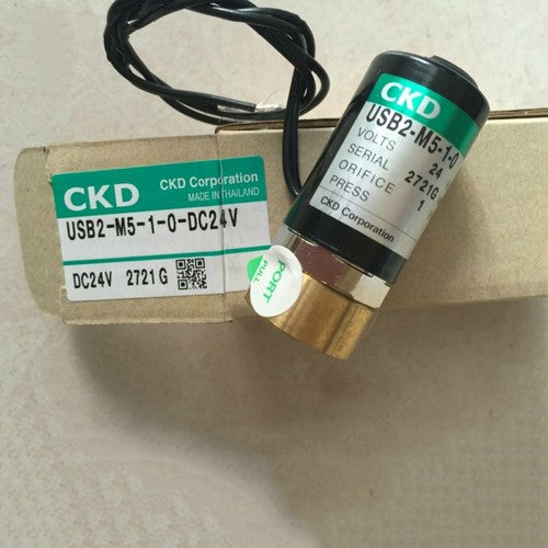 One For CKD  USB2-M5-1-0-DC24V USB2-M5-1-0 DC24V solenoid valve Free Shipping