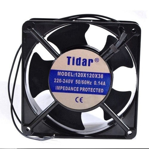1 PCS Tidar Fan MODEL 120×120×38 AC 220-240V 12cm 2 wire cabinet cooling fan