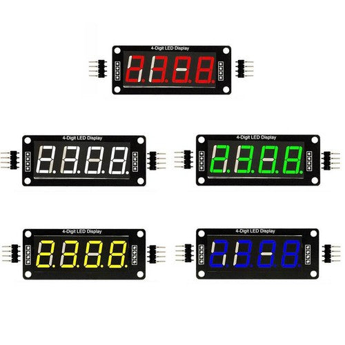 5 PCS TM1637 0.56"" 4-Bit LED Clock Tube Display for Arduino Red/Blue/Green-