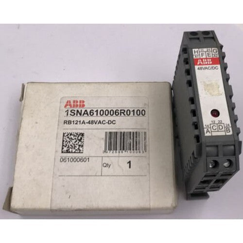 one  ABB 1SNA610006R0100 RB121A-48VAC-DC RELAYS Fast Shipping