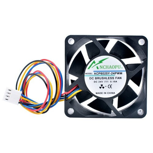 ACP6025Y-24PWM 6cm 60x60x25mm DC24V 0.15A 4pin cooling fan