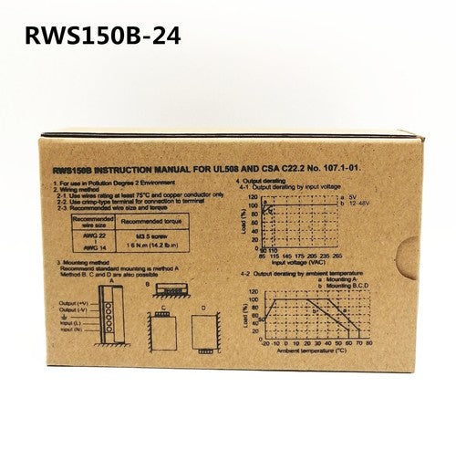 1pc TDK-LAMBDA RWS150B-24 Switching Power Supply 24V 6.5A