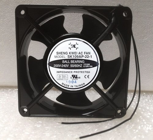 1 PCS SHENG KWEI Axial flow Fan SK109AP-22-1 200-240V 0.10A 12038 12 cm 2 wire