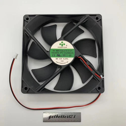 1pc  cooling fan 12CM 12025 2wire  PY-1225H12S DC12V 0.35A