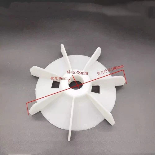 1PC  For Y2-112-4.6.8 Motor Fan Blade Inner Diameter:28mm OD:180mm