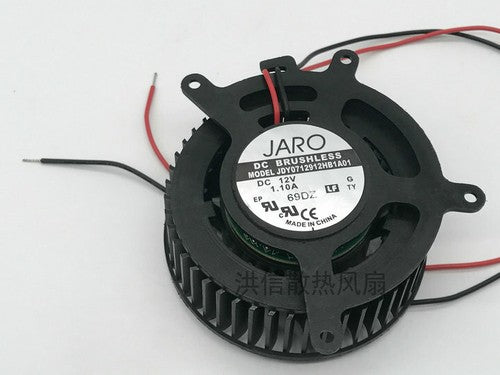 1 PCS JARO Fan JDY0712912HB1A01 DC12V 1.10A 2 Wire