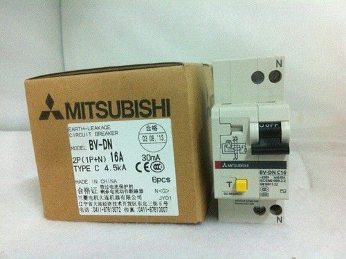 Mitsubishi Residual-current Circuit Breaker BV-DN 1P+N 2P C16 16A
