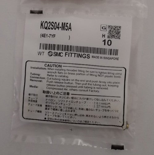 1Bag/10PC  SMC KQ2S04-M5A Straight connector Free shipping