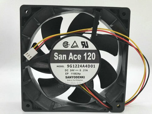 1 PCS SANYO FAN 9G1224A4D01 DC 24V 0.21A 12cm 12025 3 PIN cooling fan