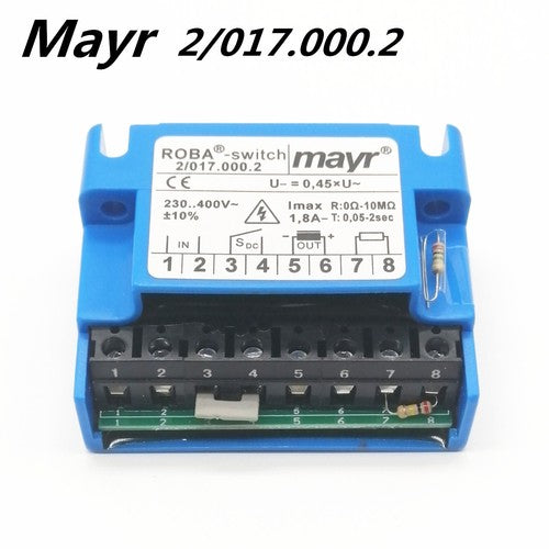 1pc Mayr ROBA -switch 2/017.000.2 230..400V~ 1.8A- 10MΩ Brake Rectifier