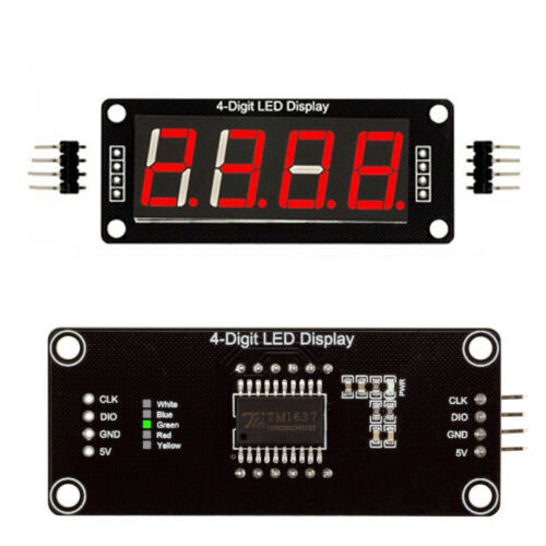 5 PCS TM1637 0.56"" 4-Bit LED Clock Tube Display for Arduino Red/Blue/Green-
