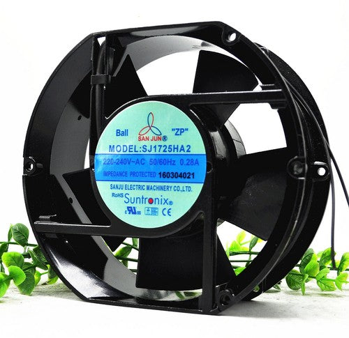 1 PCS SANJU Fan SJ1751HA2 AC 220V 172*150*51 2 Wire Aluminum frame fan