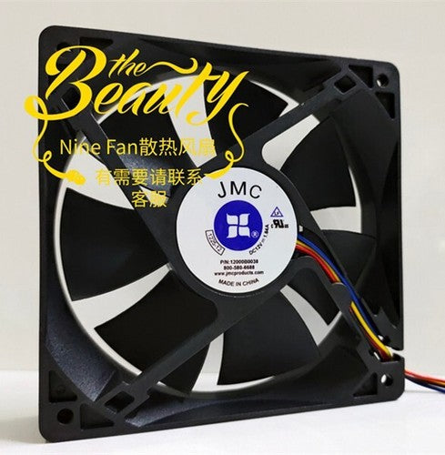 1 PCS JMC Fan 1225-12 P/N 12000B0038 DC12V 12025 12cm 4 wire Cooling fan