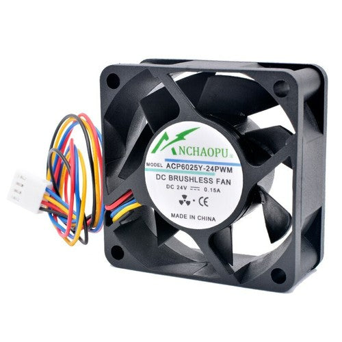 ACP6025Y-24PWM 6cm 60x60x25mm DC24V 0.15A 4pin cooling fan
