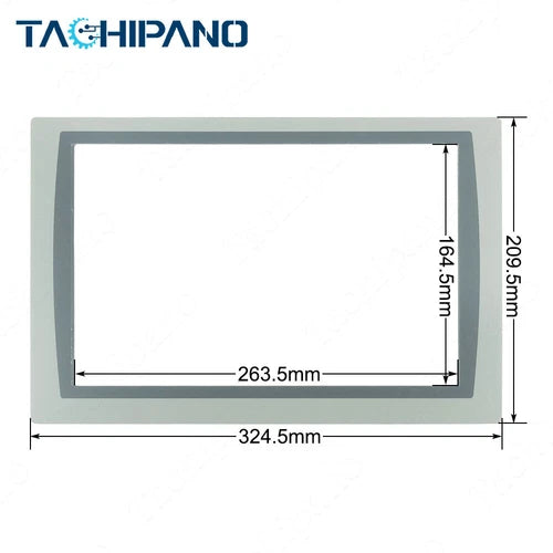 1SET  for 2711P-T12W22D9P Touch Screen 5pins GLASS PANEL with Protective Film