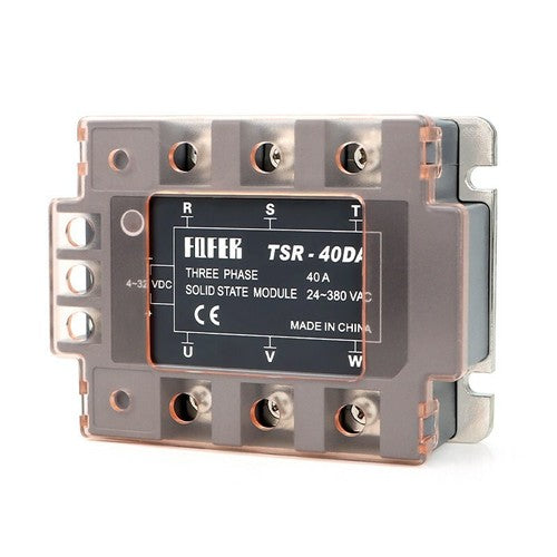 Three-phase solid state relay 40A TSR-40DA DC control AC 4-32VDC 24-380VAC