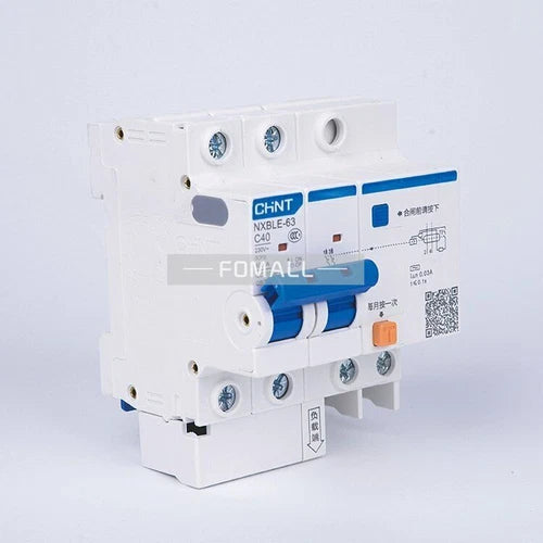 1Pcs  For NXBLE-63 C40 2P 40A   residual current operated circuit breaker