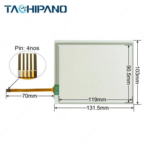1SET  for GT1455-QTBDE  Replacement with Overlay GT1455-QTBD Touch Screen