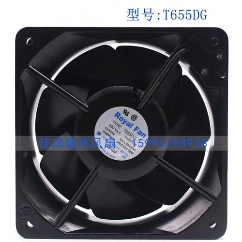1PC  FAN  All-metal high-temperature fan 200VAC 43/40W 160*160*55mm  TYPE T655DG